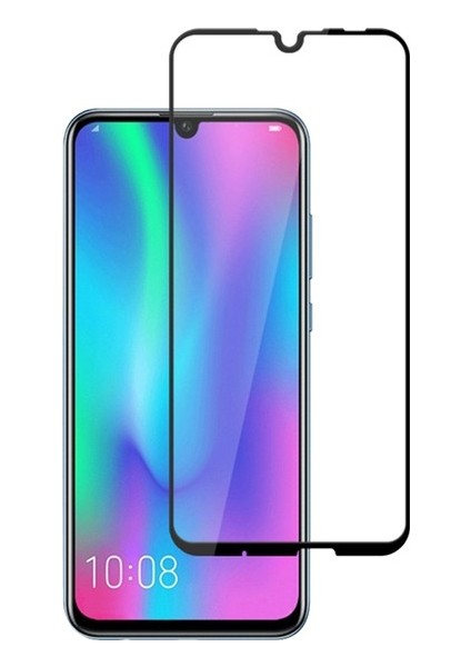 Huawei P Smart 2019 Tam Kaplayan Şeffaf Silikon Kılıf + 5D Cam Ekran Koruyucu - Şeffaf