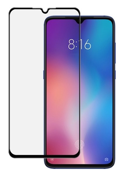 Xiaomi Mi 9 Se Tam Kaplayan Şeffaf Silikon Kılıf + 5D Cam Ekran Koruyucu - Şeffaf