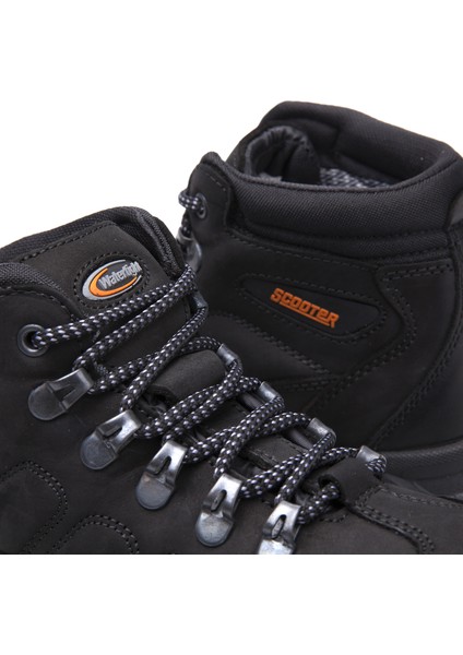 Su Geçirmez Deri Siyah Kadın Ayakkabı G5538CS