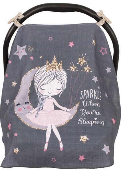 Pano Baskılı Müslin Anakucağı Örtüsü