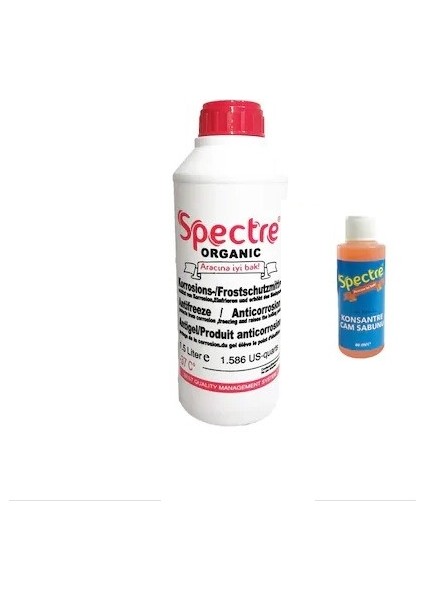 Kırmızı Antifriz 1.5 lt + Yazlık Cam Sabunu