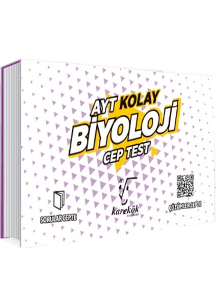 Karekök Yayıncılık AYT Cep Test Biyoloji Kolay