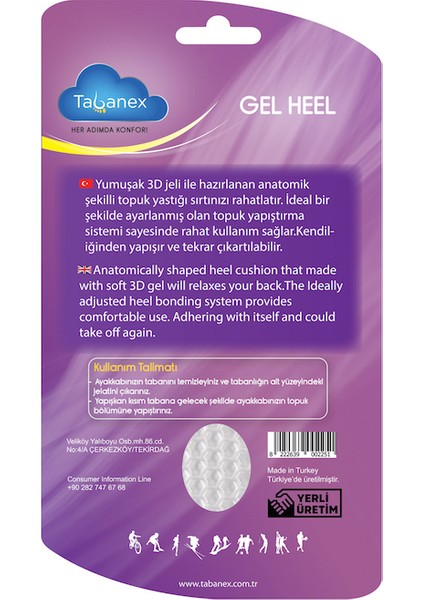 Gel Heel Jel Tabanlık - Kadın