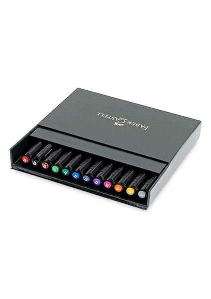 Pitt Artist Pen Fırça Uçlu Çizim Kalemi Studio Box 12 Renk