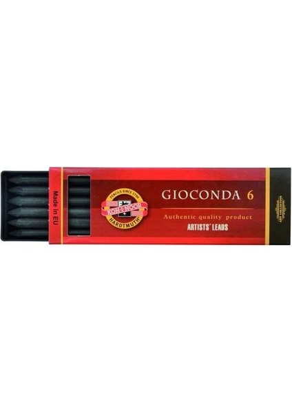 Koh-I Noor 5.6 mm Portmin Ucu Charcoal Kömür 6'lı Kutu
