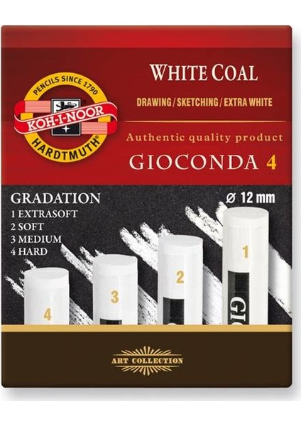Koh-I Noor White Coal Kalın Beyaz Kömür Füzen 4'lü Set