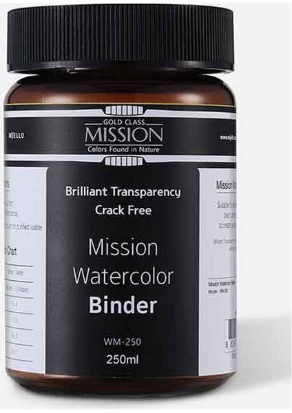 Watercolor Binder Suluboya Bağlayıcı 250 Ml. WM250