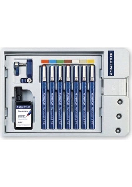 Staedtler Mars Matic Teknik Çizim Rapido Kalemi Seti 7'li