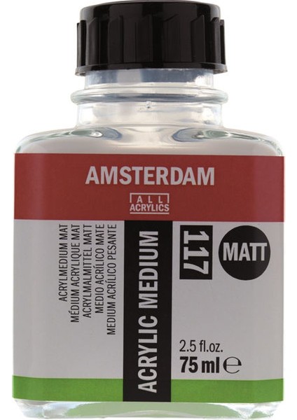 Talens Amsterdam Acrylic Medium Matt 117 Mat Akrilik Boya Medyumu 75 ml