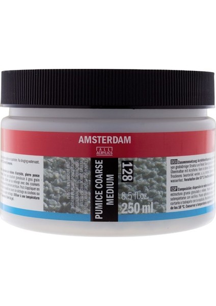 Amsterdam Pumice Coarse Medium Süngertaşı Kalın Grenli Medyum 128 250ML