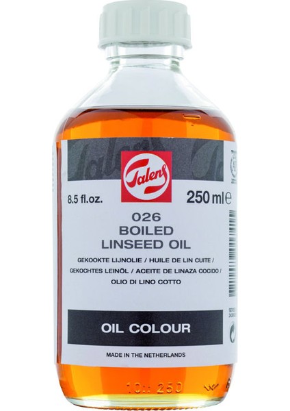 Boiled Linseed Oil 026 Kaynatılmış Keten Yağı 250 Ml.