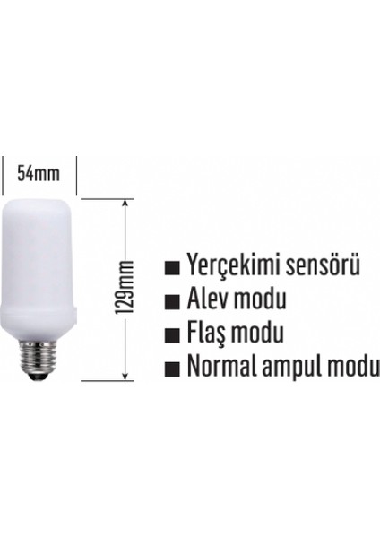 LED Alevli Ampul E-27 fırsatları