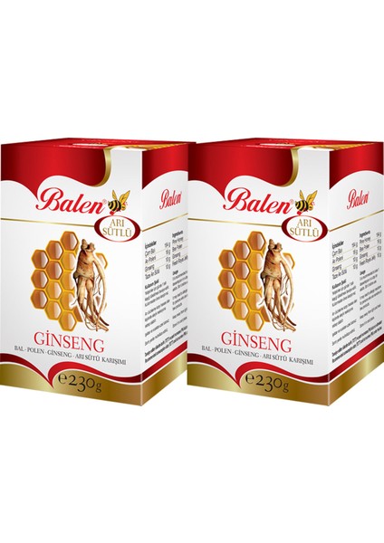 Bal & Polen & Ginseng Karışımı 230 gr x 2 Adet