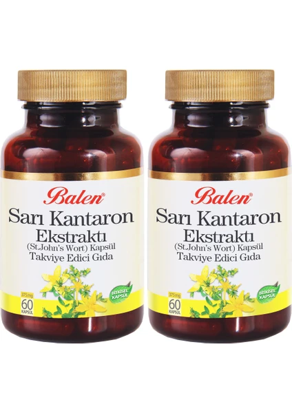 Sarı Kantaron Ekstraktı (St. John's Wort) Kapsül x 2 Adet