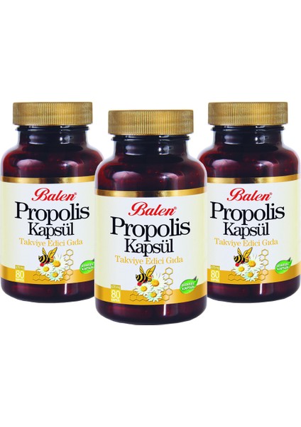 Propolis 80 Kapsül x 3 Adet