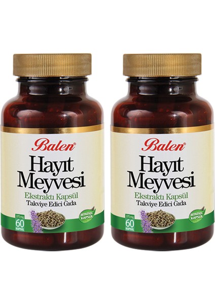 Hayıt Meyvesi Ekstraktı 60 Kapsül x 2 Adet