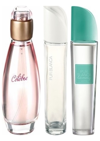 Purblanca Harmony 50 ml Edt+Purblanca 50 ml Kadın Edt+Celebre 50 ml Edt