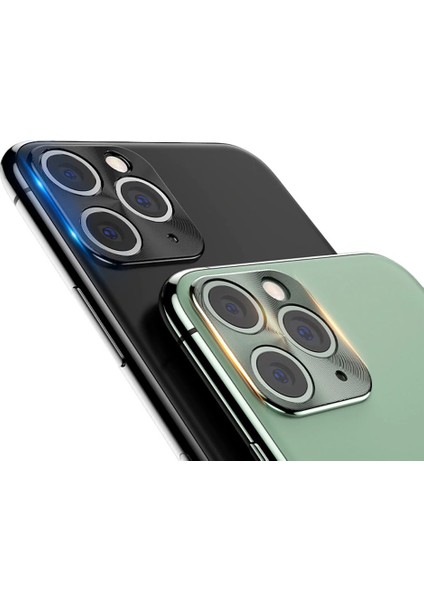 Apple iPhone 11 Pro Max Kamera Koruma Çerçeve Siyah