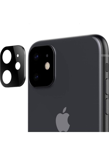 Apple iPhone 11 Pro Max Kamera Koruma Çerçeve Siyah