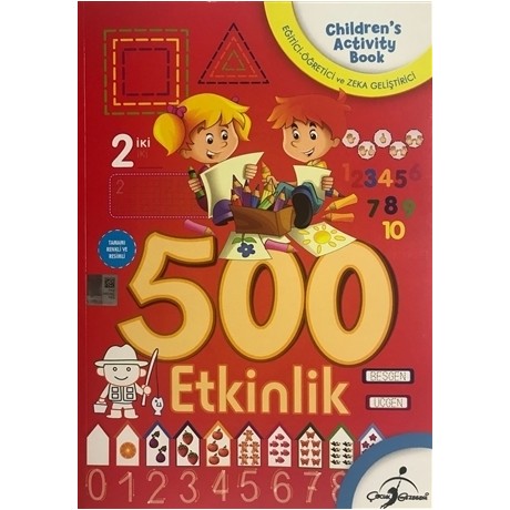 500 Okul Oncesi Aktiviteli Boyama 5 Kitap Takim Fiyati