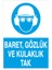 Baret Gözlük ve Kulaklık Tak Pvc - Leksan 1