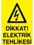 Dikkat Elektrik Tehlikesi Sticker - Folyo 1