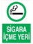 Sigara Içme Yeri Sticker - Folyo 1