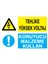 Tehlike Yüksek Voltaj - Koruyucu Malzeme Kullan Sticker - Folyo 1