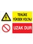 Tehlike Yüksek Voltaj - Uzak Dur Sticker - Folyo 1
