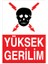 Yüksek Gerilim Sticker - Folyo 1