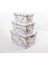 Style Box Marble Set 3 Parça Dekoratif Saklama Kutusu 1