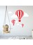 Uçan Balonlar Kırmızı Beyaz Taraftar Bebek ve Çocuk Odası Sticker 1