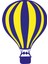 Uçan Balon Sarı Lacivert Taraftar Bebek ve Çocuk Odası Sticker 2