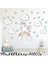 Şirin Bulutlar Unicorn ve Yıldızlar Çocuk Odası Sticker 1