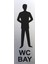 Wc Tuvalet Tabelası Bayan Bay 2 Adet Kapı Yönlendirme Levhası 5 cm x 15 cm Alüminyum 4
