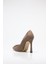Plus Vizon Suet Kadın Stiletto 4