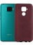 Huawei Mate 30 Lite Kılıf Mat Premium Silikon Kılıf - Bordo 1