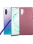 Samsung Galaxy Note 10 Plus Kılıf Mat Premium Silikon Kılıf - Bordo 1