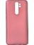 Xiaomi Redmi Note 8 Pro Kılıf Mat Premium Silikon Kılıf - Bordo + Cam Ekran Koruyucu 1