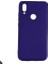 Meizu Note 9 Kılıf Mat Premium Silikon Kılıf - Lacivert + Nano Ekran Koruyucu 1