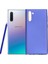 Samsung Galaxy Note 10 Kılıf Mat Premium Silikon Kılıf - Saks Mavi + 3D Curve Nano Ekran Koruyucu 1