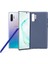 Samsung Galaxy Note 10 Plus Kılıf Mat Premium Silikon Kılıf - Lacivert + 360 Full Body Ekran Koruyucu (Ön - Arka) 1
