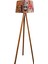 Beta Serisi Masif 3 Ayaklı Lambader Tripod Kilim Desen Açık Ceviz 1