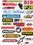 Sticker Master Sponsor Set 11 Sticker Etiket Oto Motor Pc Etiket 1