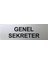 Se -Dizayn Genel Sekreter Tabelası Kapı Yönlendirme Levhası 15 cm X 5 cm 1