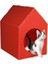 Plastik Pp Kedi Evi Kırmızı 1