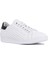 Hakiki Deri Beyaz Zımbalı Erkek Sneaker 2