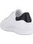 Hakiki Deri Beyaz Zımbalı Erkek Sneaker 4