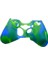 Microsoft Xbox 360 Joystick Gamepad Silikon Kılıf Kamuflaj Mavi Yeşil 1