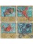 Doğaltaş Bardak Altlığı 4'lü Set 10 x 10 cm 1